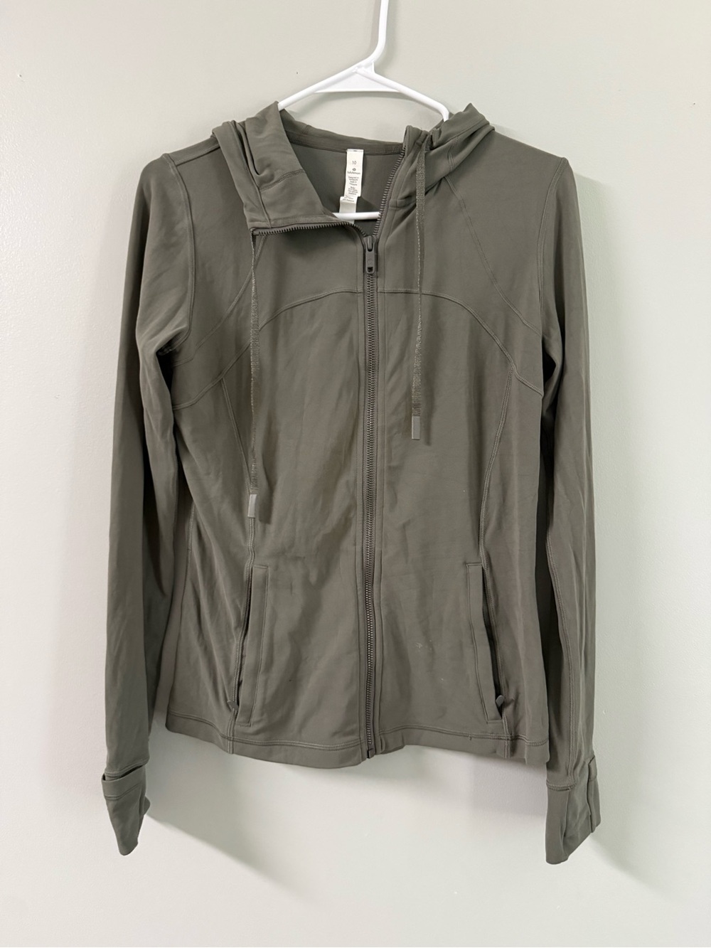 lululemon athletica Olive Hooded Zip Jacket